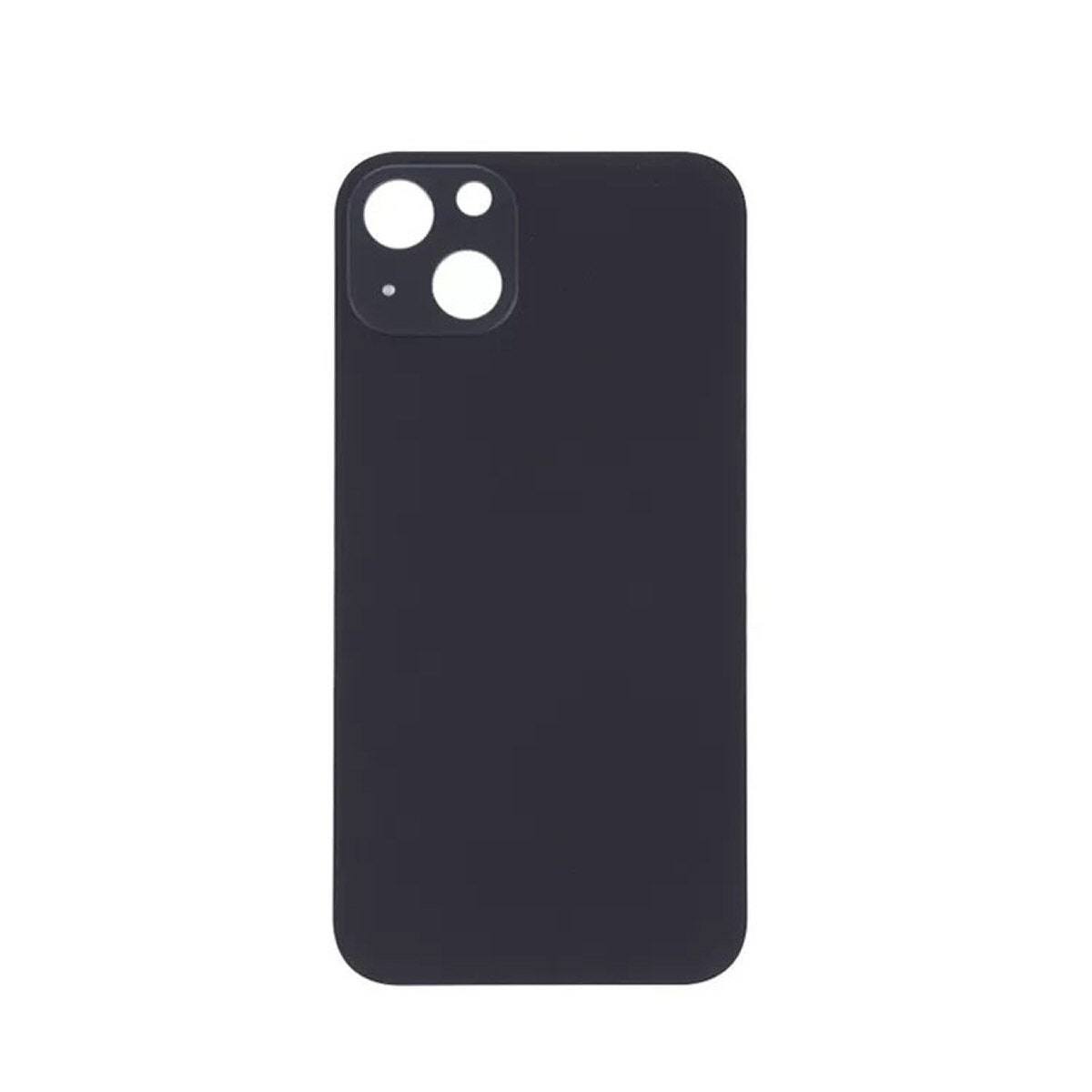 Glass Back For iPhone 13 Mini Plain In Black Glass Back FoneFunShop