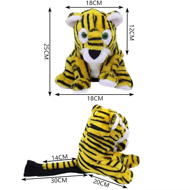 Fluffy tiger big Golf Club Wood Head Cover For #1 Driver Golf Accessorise FoneFunShop