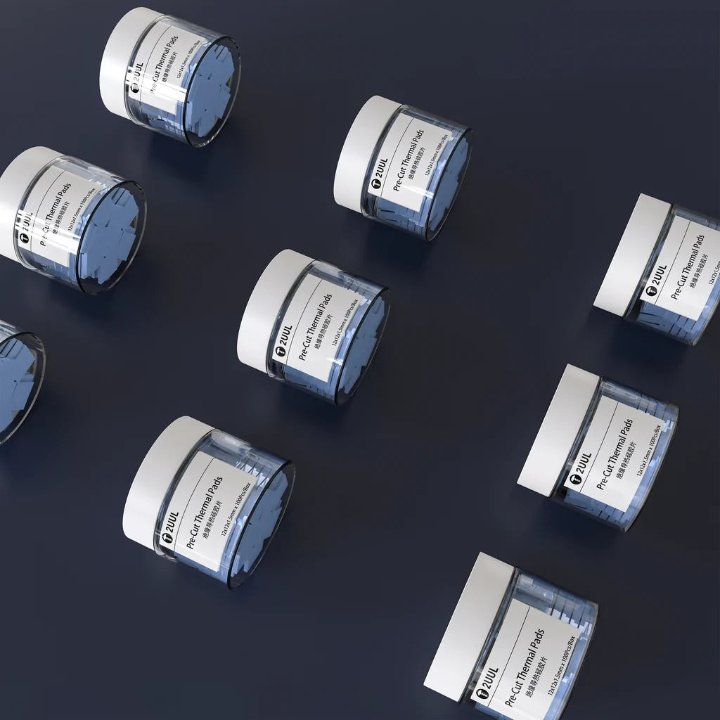 2UUL Thermal Pads Pre Cut For Shielding Logicboard IC Chips from Hot Air Rework ic Chip FoneFunShop