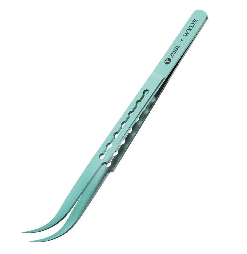 2UUL Ti12 Curved Titanium Alloy Ultralight Tweezers For Phone Board Repair 2uul FoneFunShop