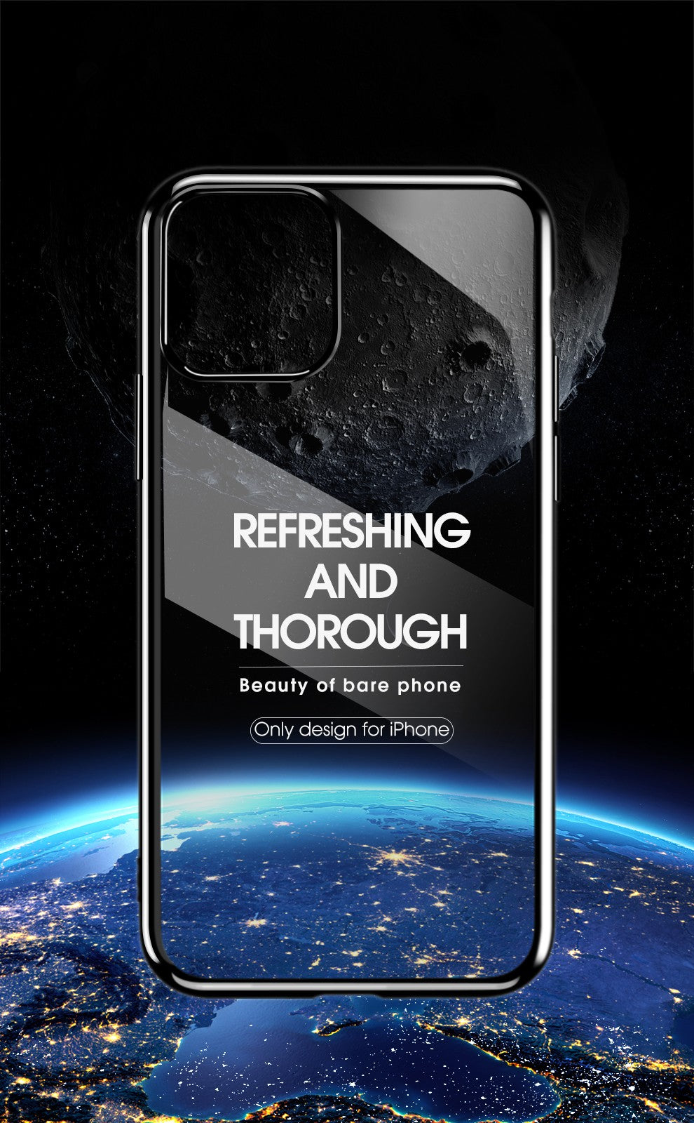 Case For iPhone 11 Pro Bulk Pack of 10 X Clear Silicone With Black Edge Case Cover FoneFunShop