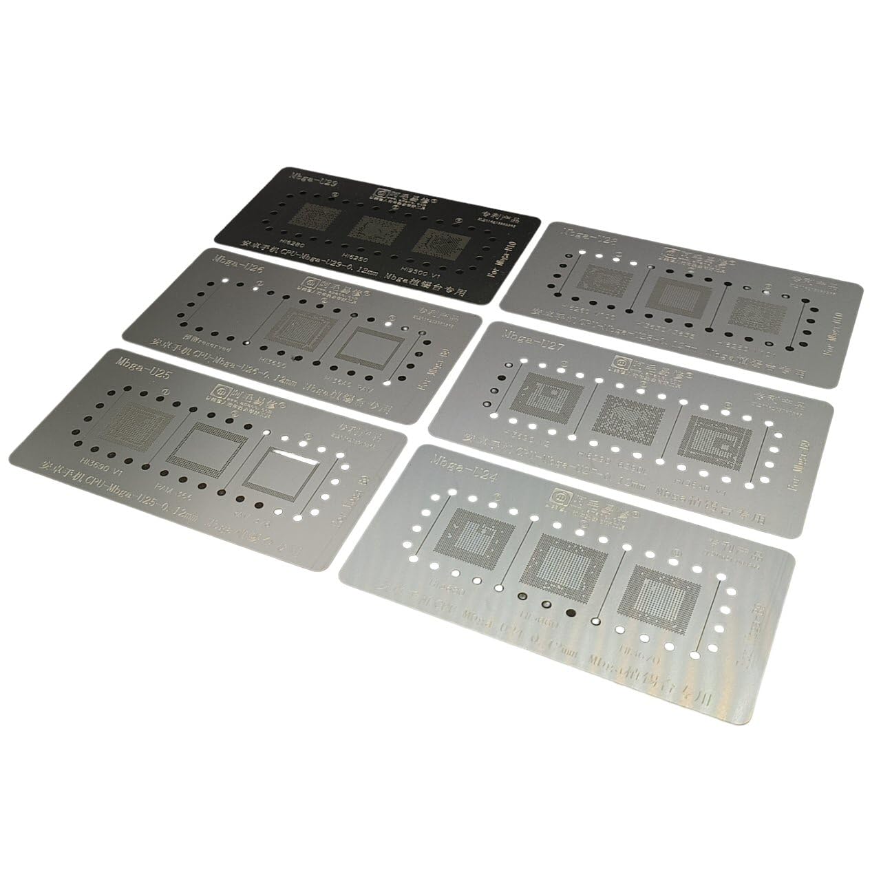 Reballing Stencil For Huawei CPU MBGA 6 In 1 Set Mbga U24 To Mbga U29 Stencil FoneFunShop