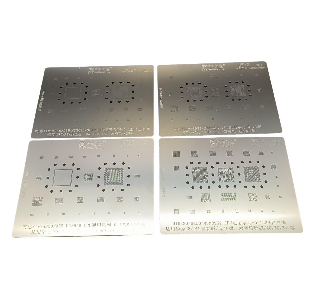 Reballing Stencil For Huawei IC Tin Net Repair HW1 17 17 In 1 Stencil FoneFunShop