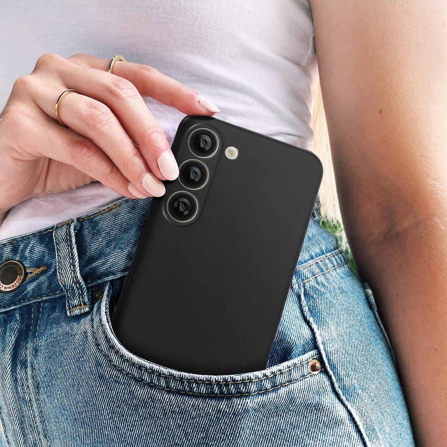 Case For Samsung S23 Plus Premium Shield Gel Black Case Cover FoneFunShop