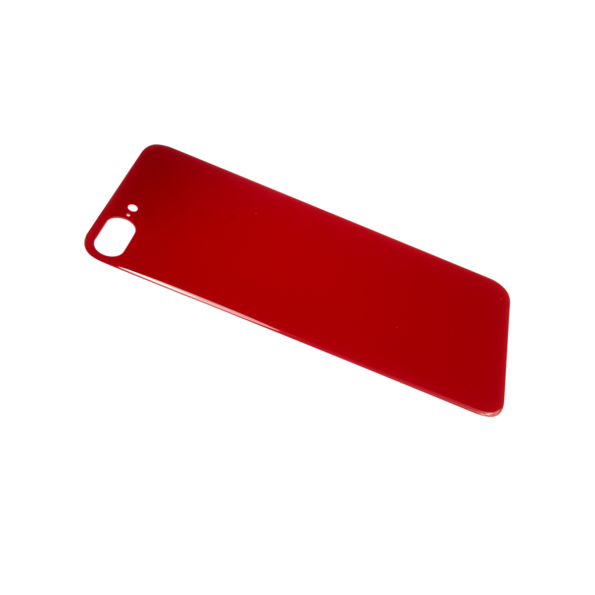 Glass Back For iPhone 8 Plus Plain in Red Glass Back FoneFunShop
