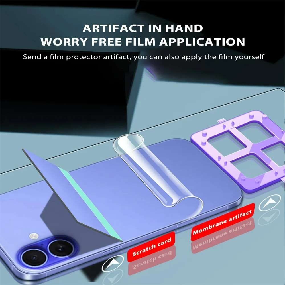 Clear Back Protector For iPhone 17 Soft Hydrogel Film Screen Protector FoneFunShop