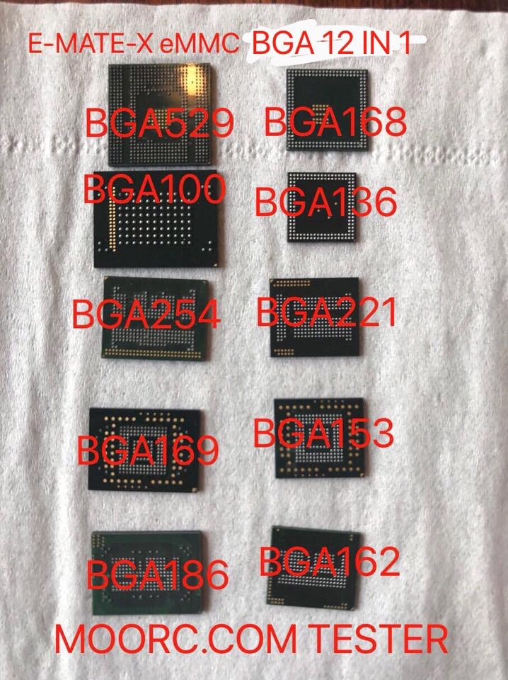 EMate X eMMC Chip Reader Writer BGA ICFriend Edition 13 in 1 FoneFunShop