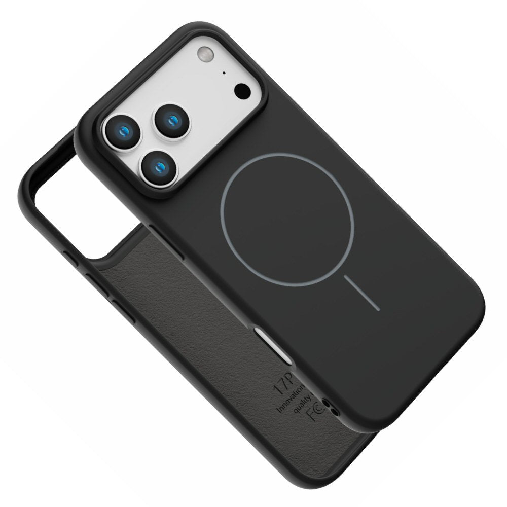 Magnetic Case for iPhone 17 Pro Max - Compatible with MagSafe - Shockproof Black Case Cover FoneFunShop