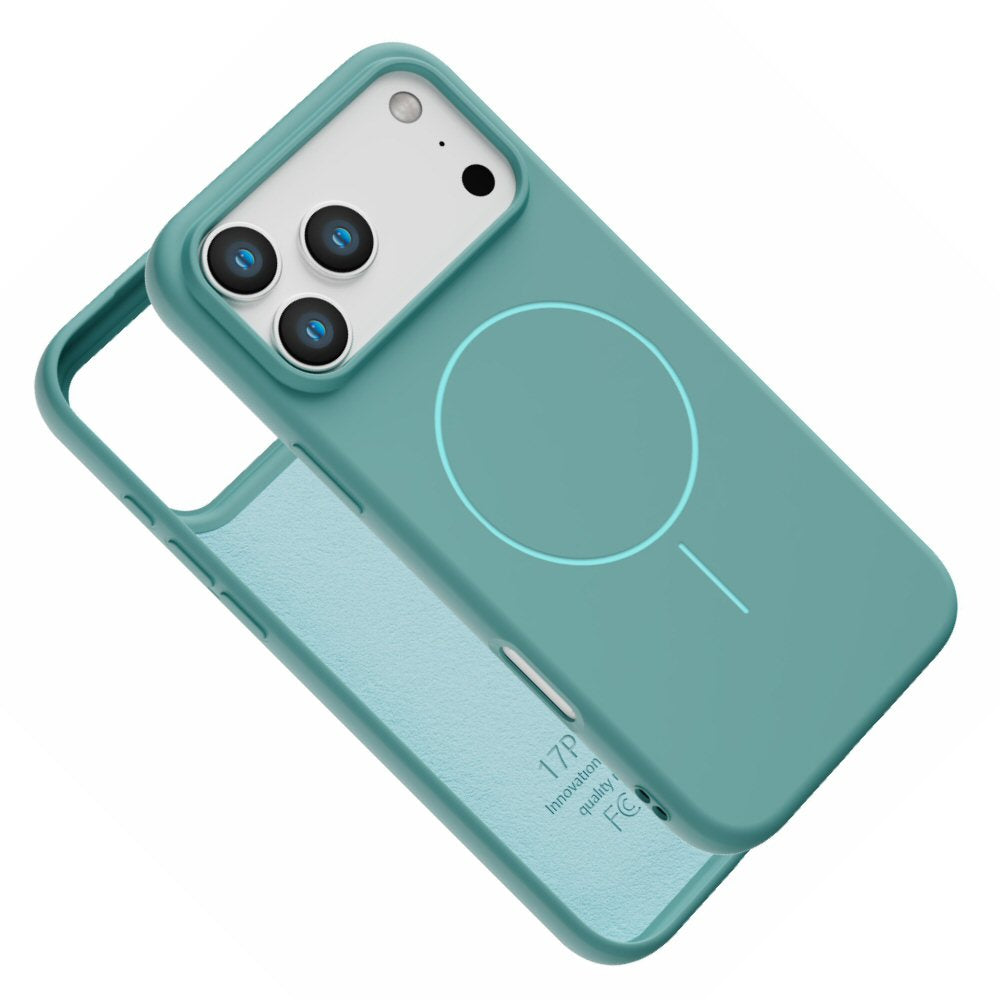 Magnetic Case for iPhone 17 Pro - Compatible with MagSafe - Shockproof Green Case Cover FoneFunShop