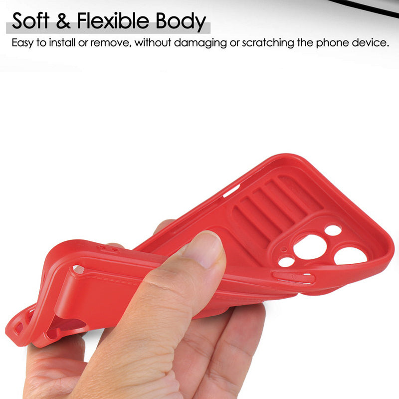 Case For iPhone 13 Green Multi Function with Magnetic Ring Holder Camera Shutter Case Cover FoneFunShop