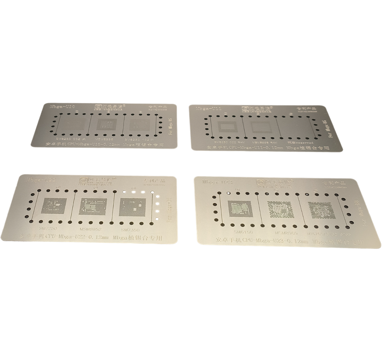 Stencil Set and Fixtures For Qualcomm CPU MBGA 9 In 1 Stencil FoneFunShop
