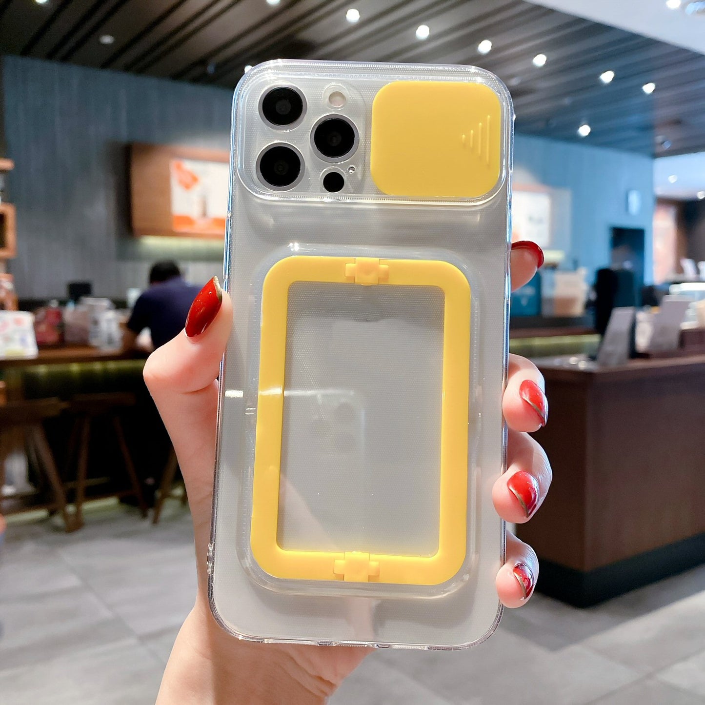 Case Soft TPU For iPhone 13 Pro in Yellow With Camera Lens Protection Camera FoneFunShop