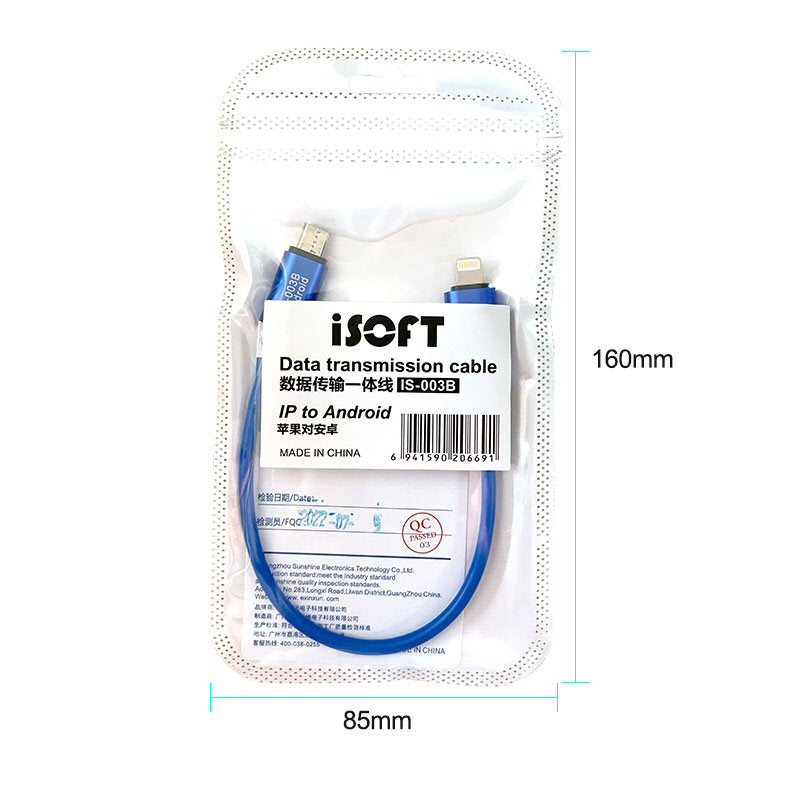 iSoft IS 003B User Data Transfer Cable Transfer Data For Micro USB to iPhone Cable FoneFunShop