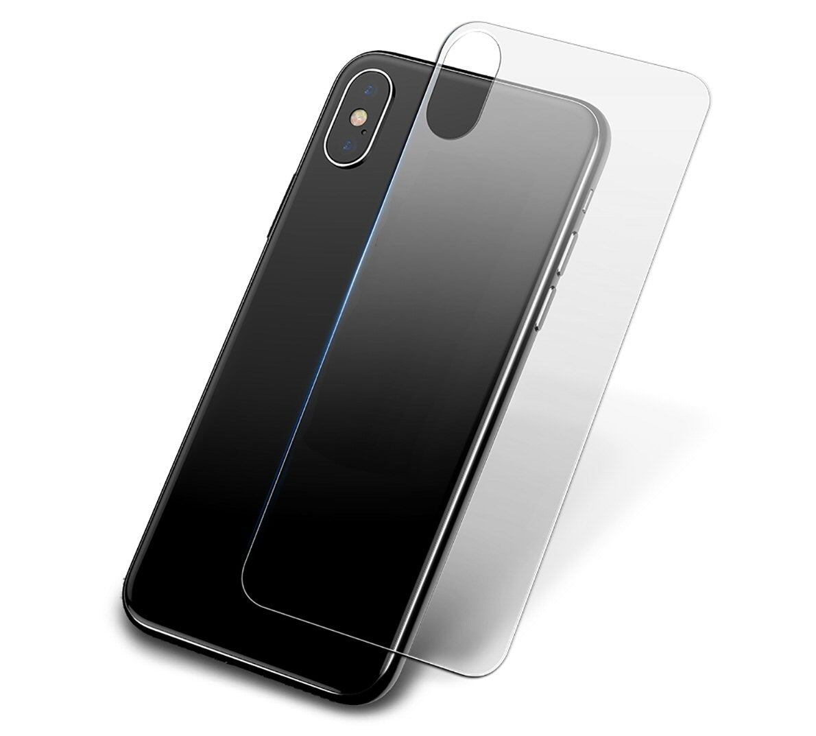 Back Protector For iPhone X Rear Tempered Glass Protection Protector FoneFunShop