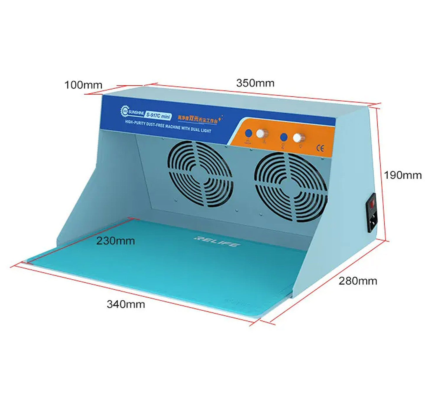 Sunshine SS-917C Mini Dust Free Workbench Sunshine FoneFunShop