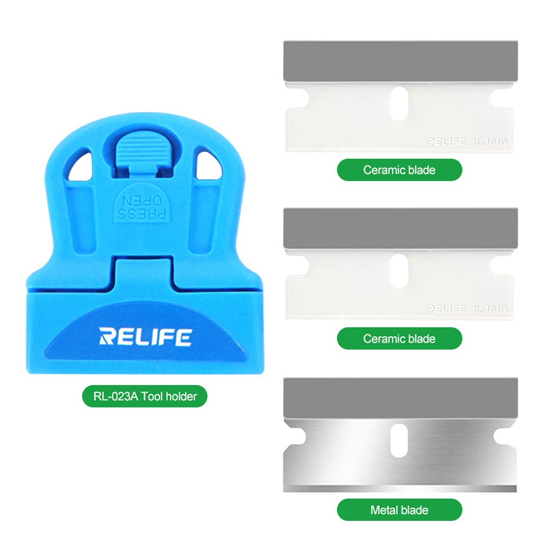 Relife RL-023A Ceramic Scraper Tool For OCA Glue Removal From LCD Screens Screen FoneFunShop