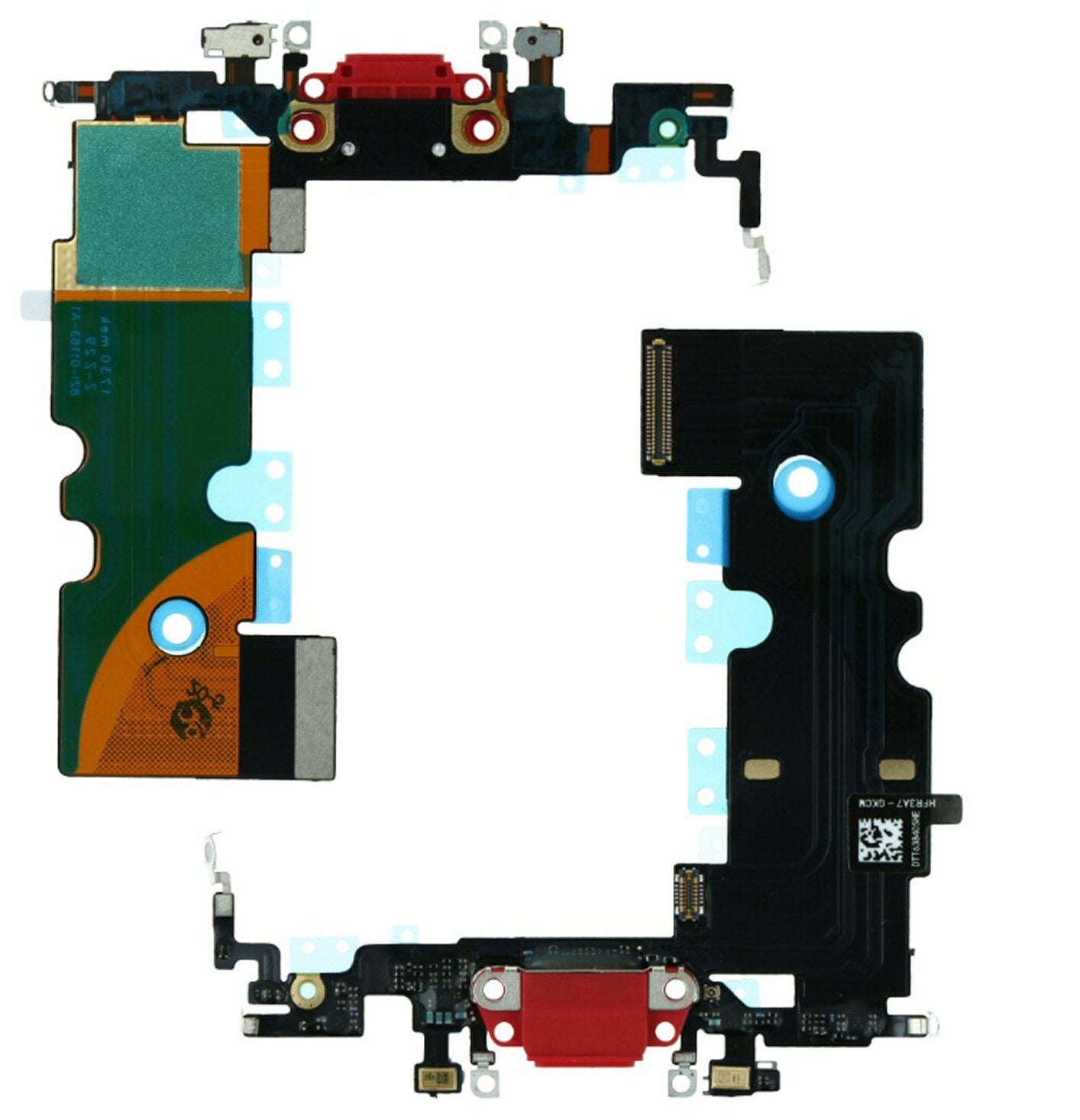 Charging Port For iPhone SE 2020 Microphone Flex Cable Red Charging Port FoneFunShop