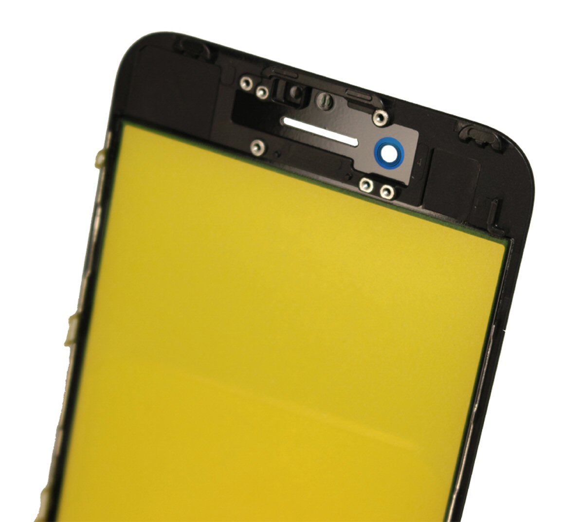 Glass Lens For iPhone 7 Plus Cold Press on Frame with OCA Layer Black 4 in 1 Lens FoneFunShop