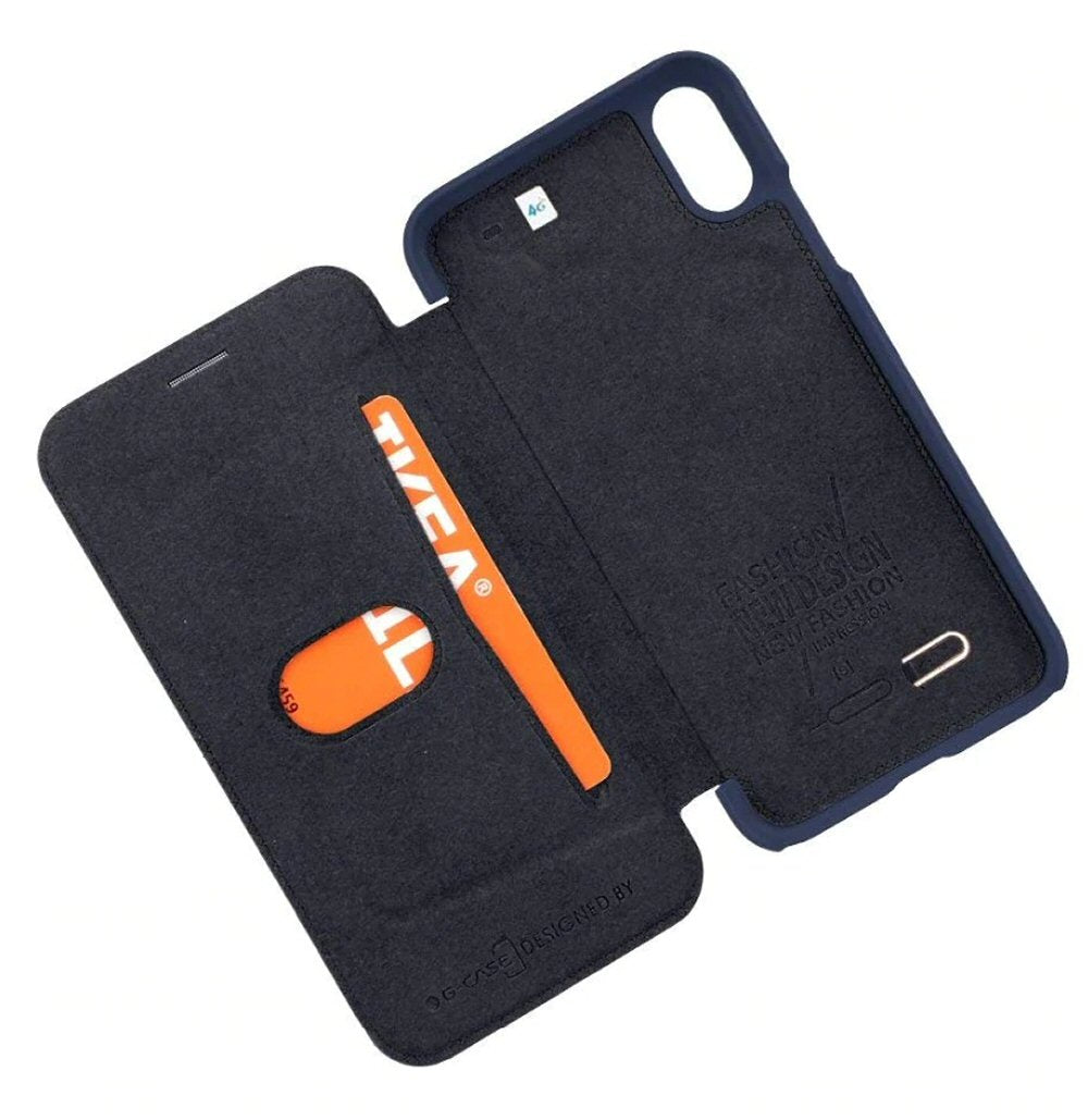 Flip Case For iPhone 6 Plus G Case Business Series PU Leather in Black Case Cover FoneFunShop