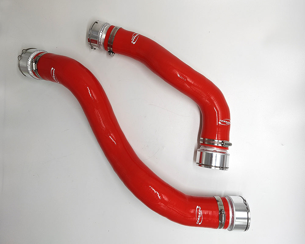 Red Hot Intercooler Silicon Pipe for Mercedes-Benz CLA, A, B GLA with CNC plug n play adapters Car Tornado Tuning
