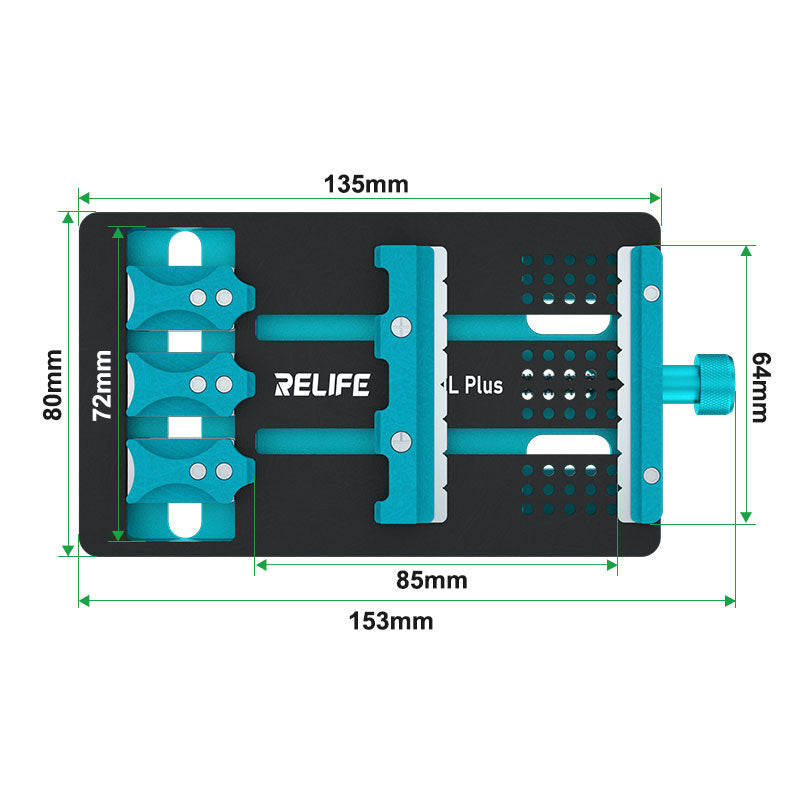 Relife RL-601L Plus Fixture for Phone Logic Board IC CPU Repair Soldering Rework Solder FoneFunShop