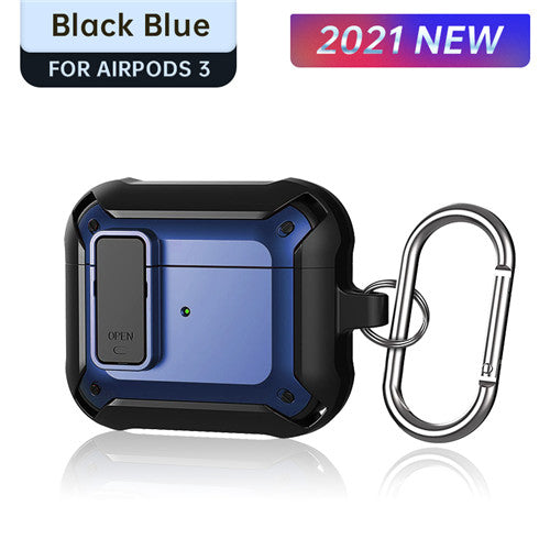 Case For Apple Airpod 3 Rugged 360 Protection in Black Blue Case Cover FoneFunShop