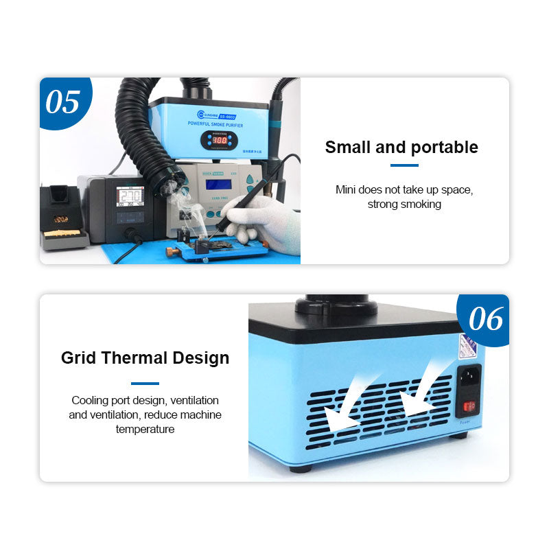 Sunshine SS6603 Carbon Fume Extractor Filtration Purifier For Soldering Fumes Solder FoneFunShop