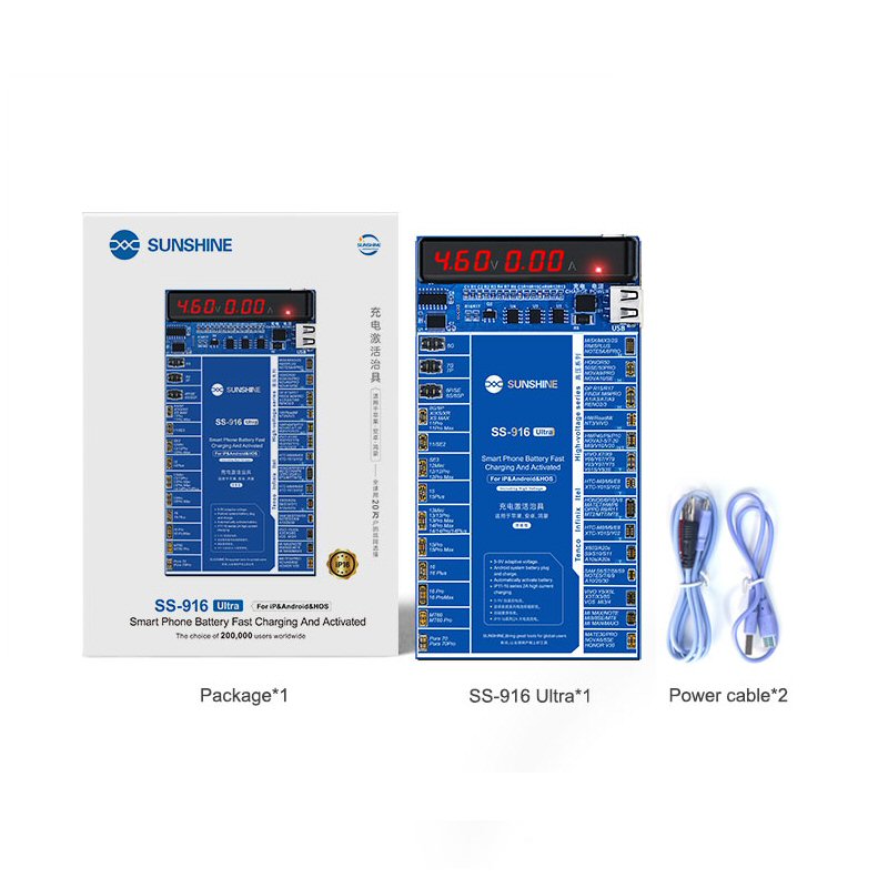 Sunshine SS-916 Activation Tool For Battery and Charging Repair Battery FoneFunShop