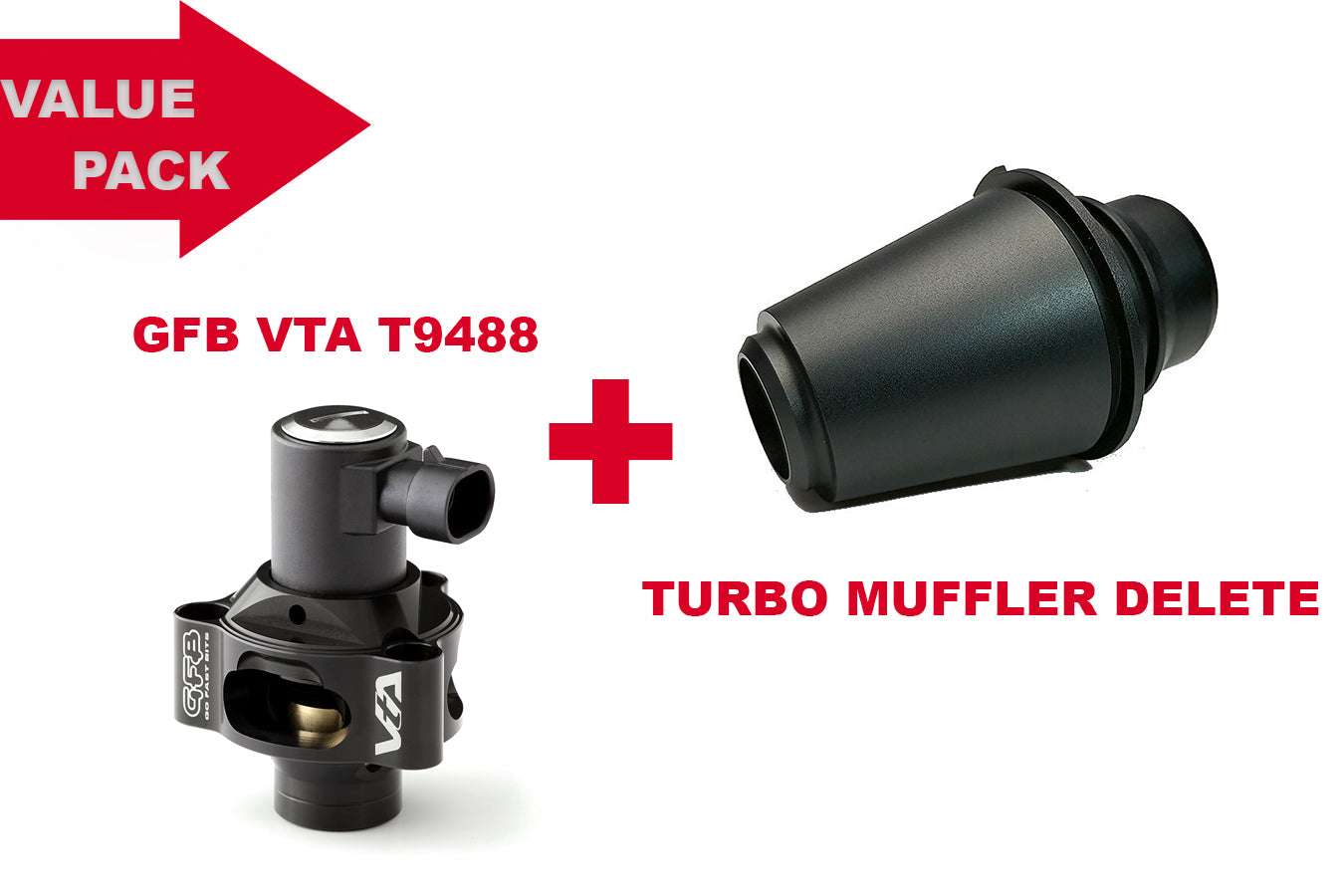VALUE PACK- GFB VTA T9488 + Turbo Muffler Delete for Mercedes-Benz W204 Car Tornado Tuning