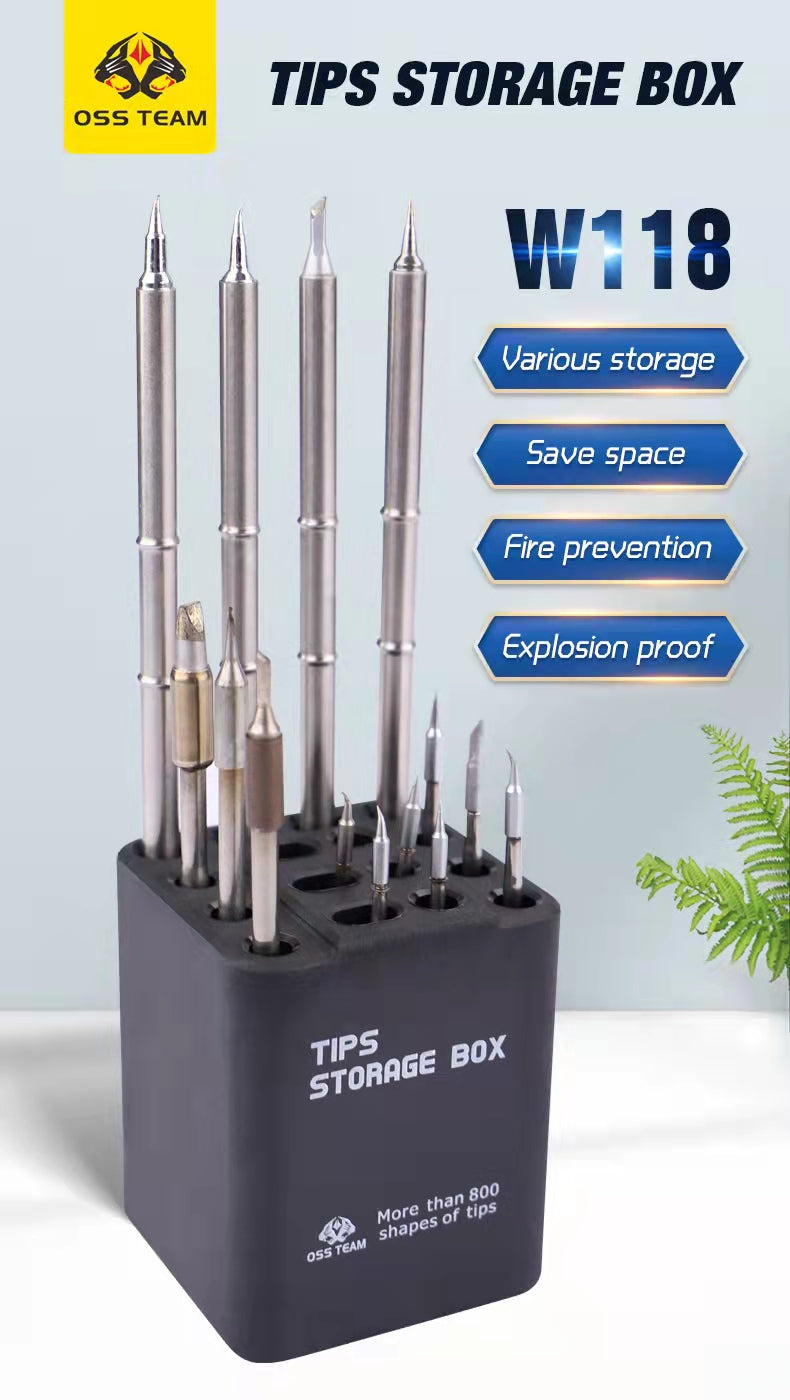 Solder Tips Storage Box OssTeam W118 Solder FoneFunShop
