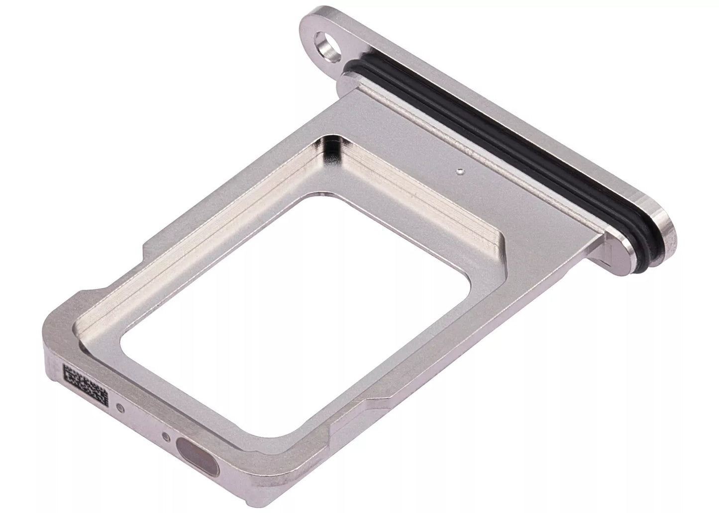 Sim Tray For iPhone 15 Pro In White Titanium Sim Tray FoneFunShop