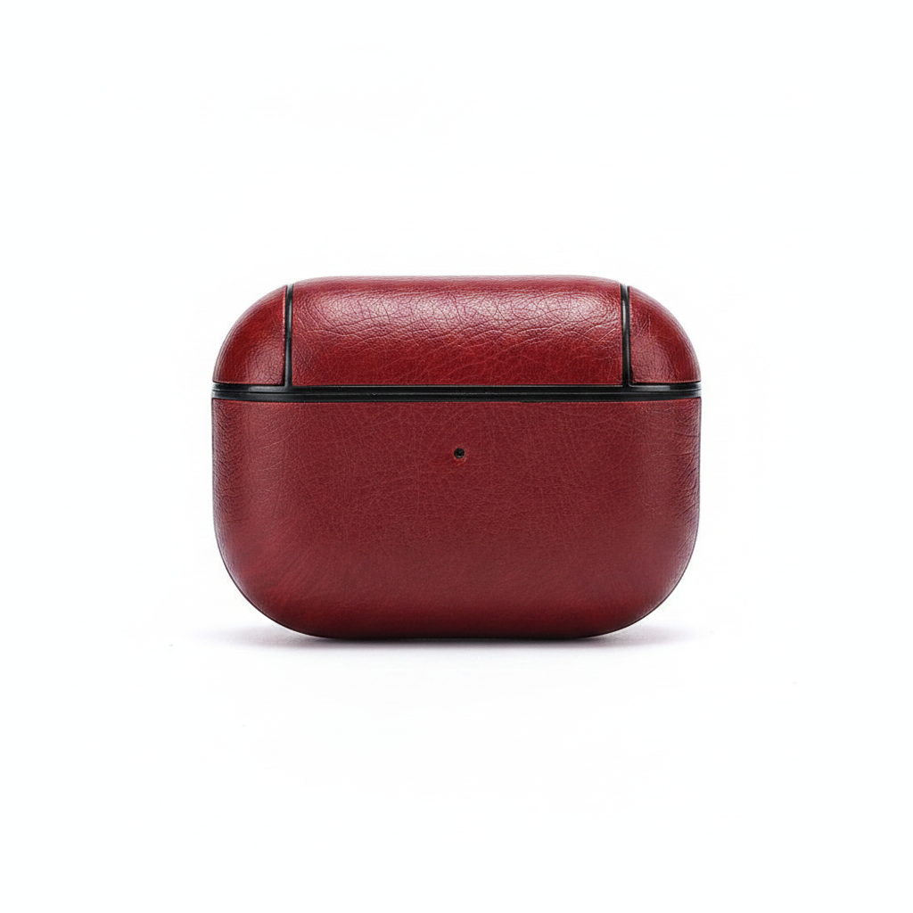 Case For Apple Airpods Pro 2 PU Leather Protection in Red Case Cover FoneFunShop