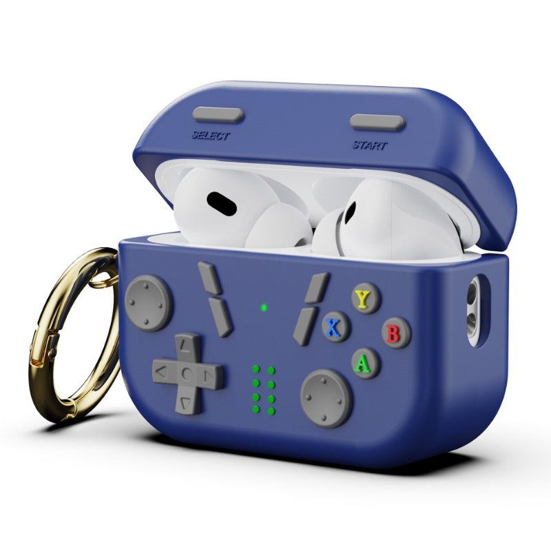 Case for Apple Airpods Pro Retro Game Model in Midnight Blue