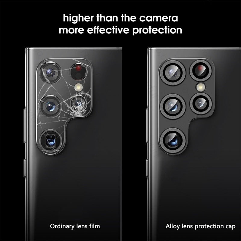 Glass Camera Lens Protector For Samsung S24 Ultra Full Cover Silver Camera FoneFunShop