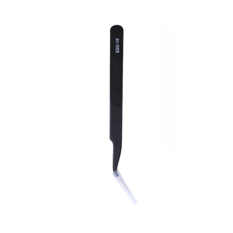 Angled Tweezers ESD Alloy Ergonomic For Phone Repair Tweezers FoneFunShop
