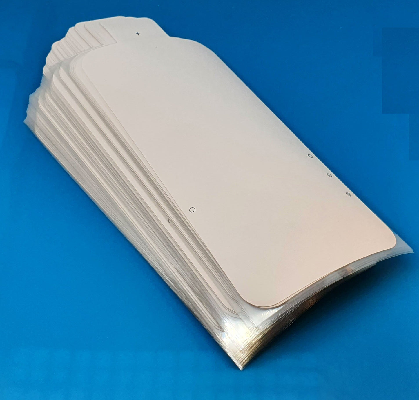 Factory Seal For iPhone 14 Plus White Paper Card Screen Protection Pack of 100 Factory seal FoneFunShop