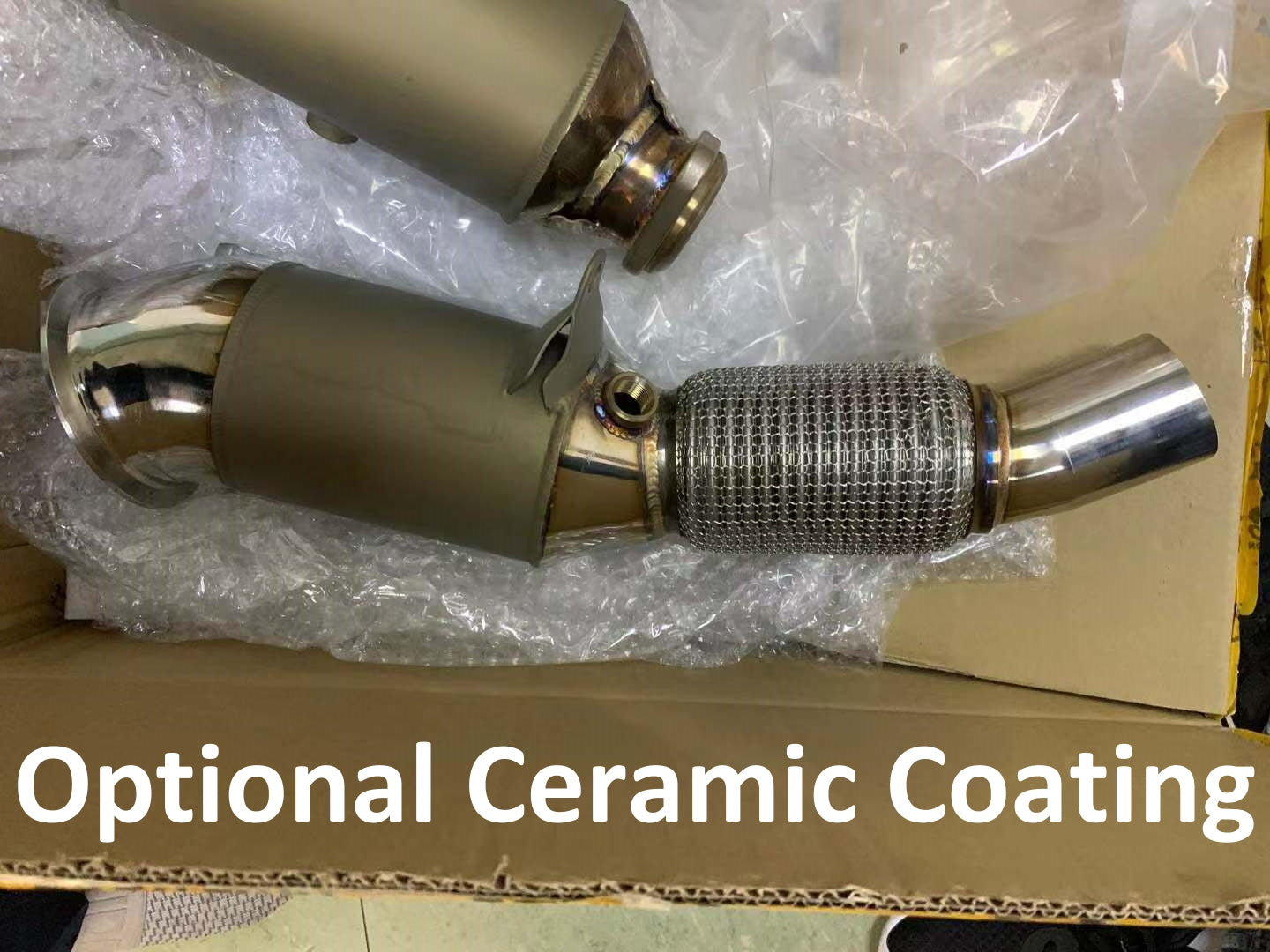 Tornado Tuning Cell Sport Down Pipe With 300 Cell Element For W204 Car FoneFunShop