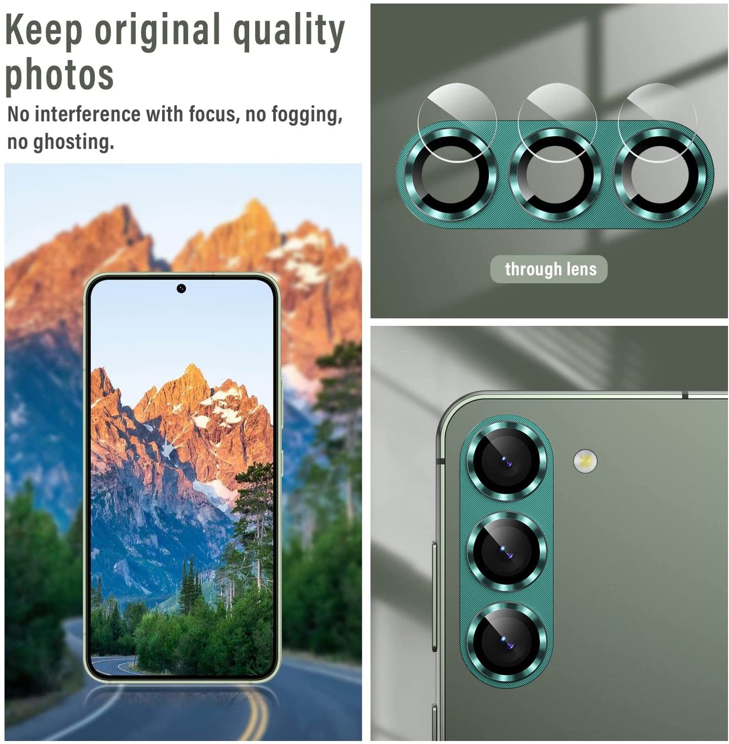 Glass Camera Lens Protector For Samsung S23 Plus Full Cover Camera FoneFunShop