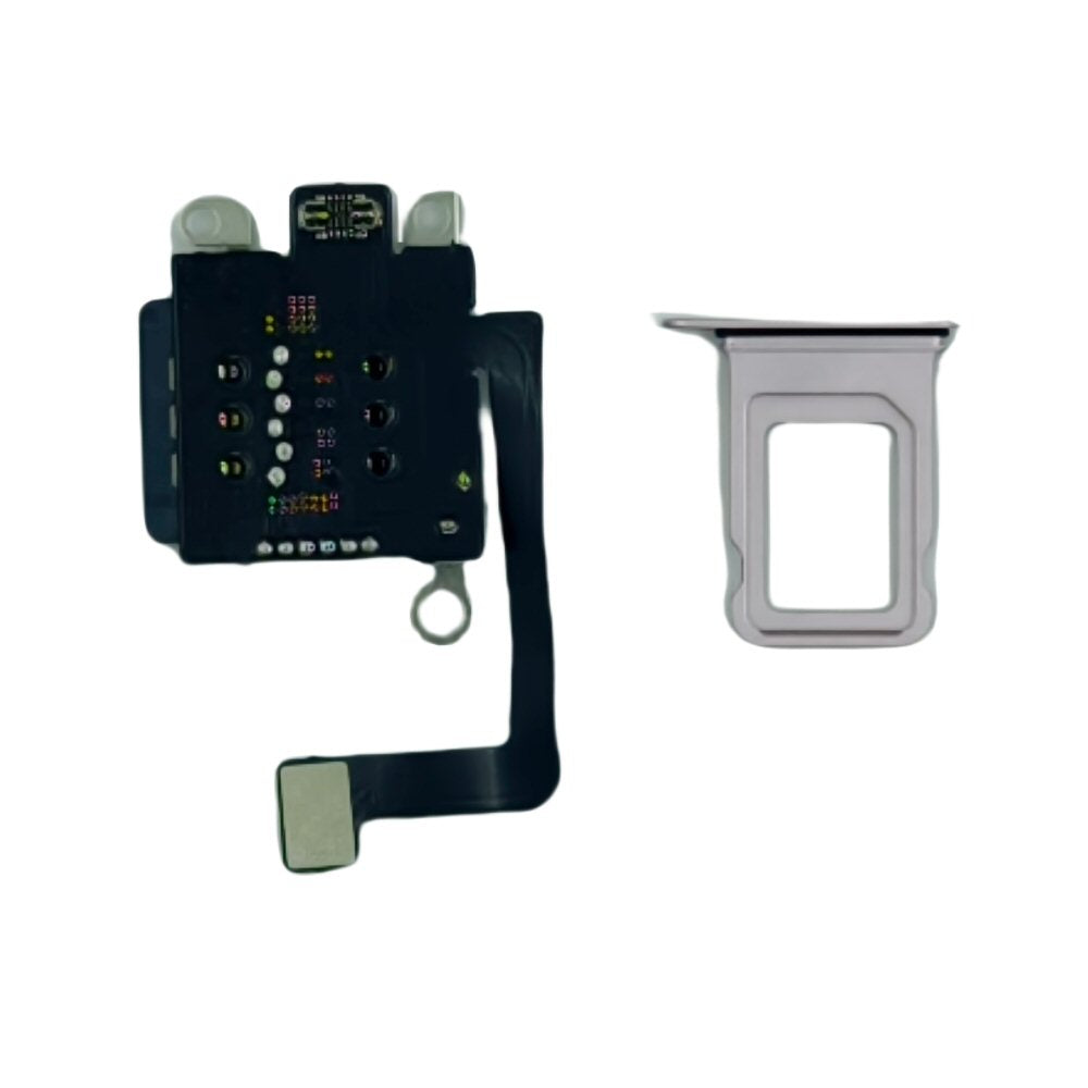 Dual Sim Reader and Sim Tray for iPhone 15 Purple Sim Tray FoneFunShop