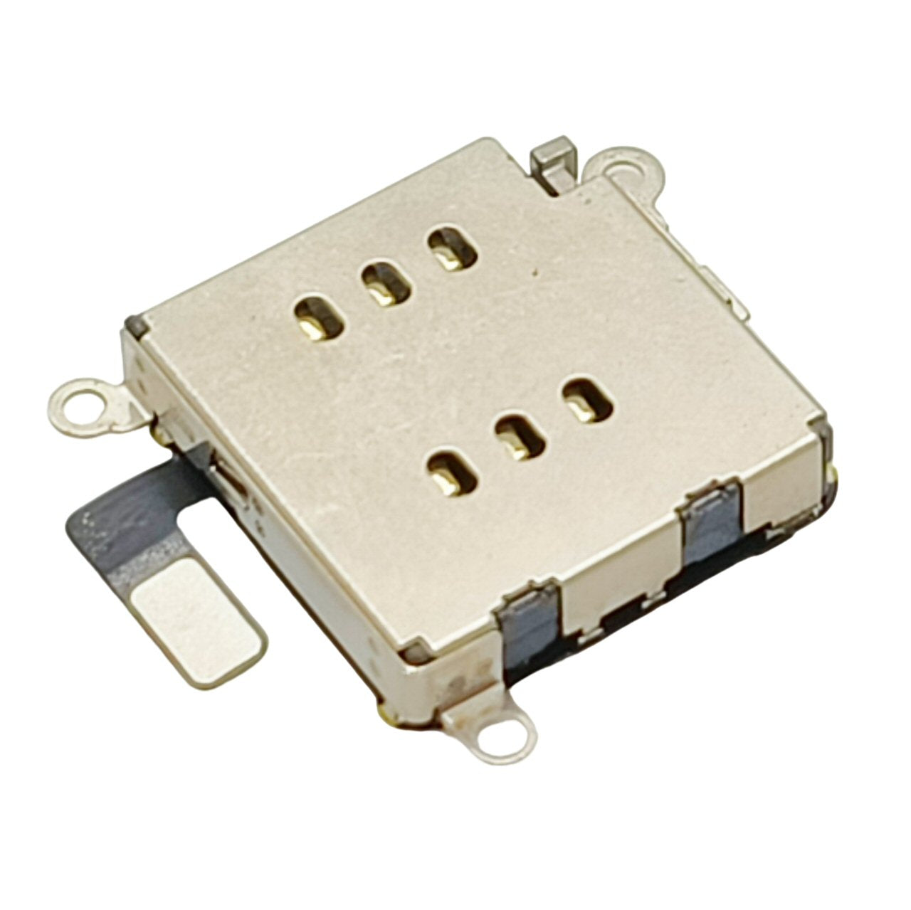 Dual Sim Tray For iPhone 11 White With Sim Card Reader - 2 Sim Cards in 1 Phone Sim Tray FoneFunShop