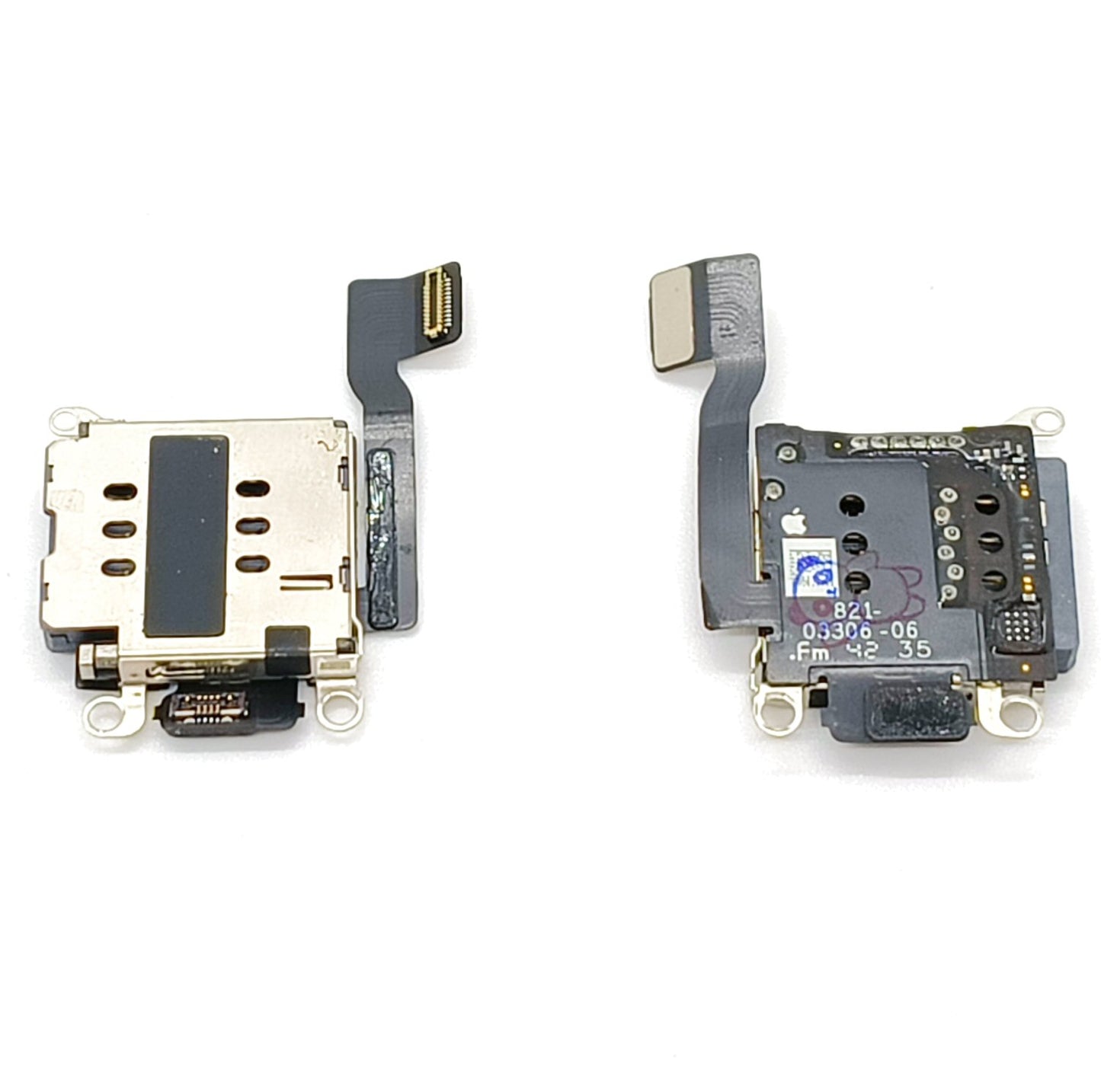 Dual Sim Tray For iPhone 13 Pink With Sim Card Reader - 2 Sim Cards in 1 Phone Sim Tray FoneFunShop