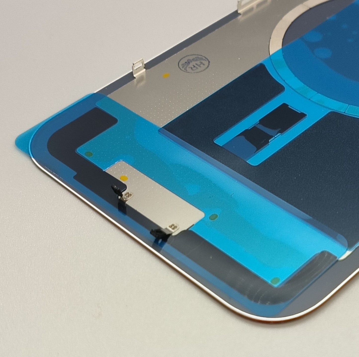 Glass Back For iPhone 14 Plus Red Battery Door Camera Lens Bezel Magnetism Ring + Metal Plate Plain Without Logo Battery FoneFunShop