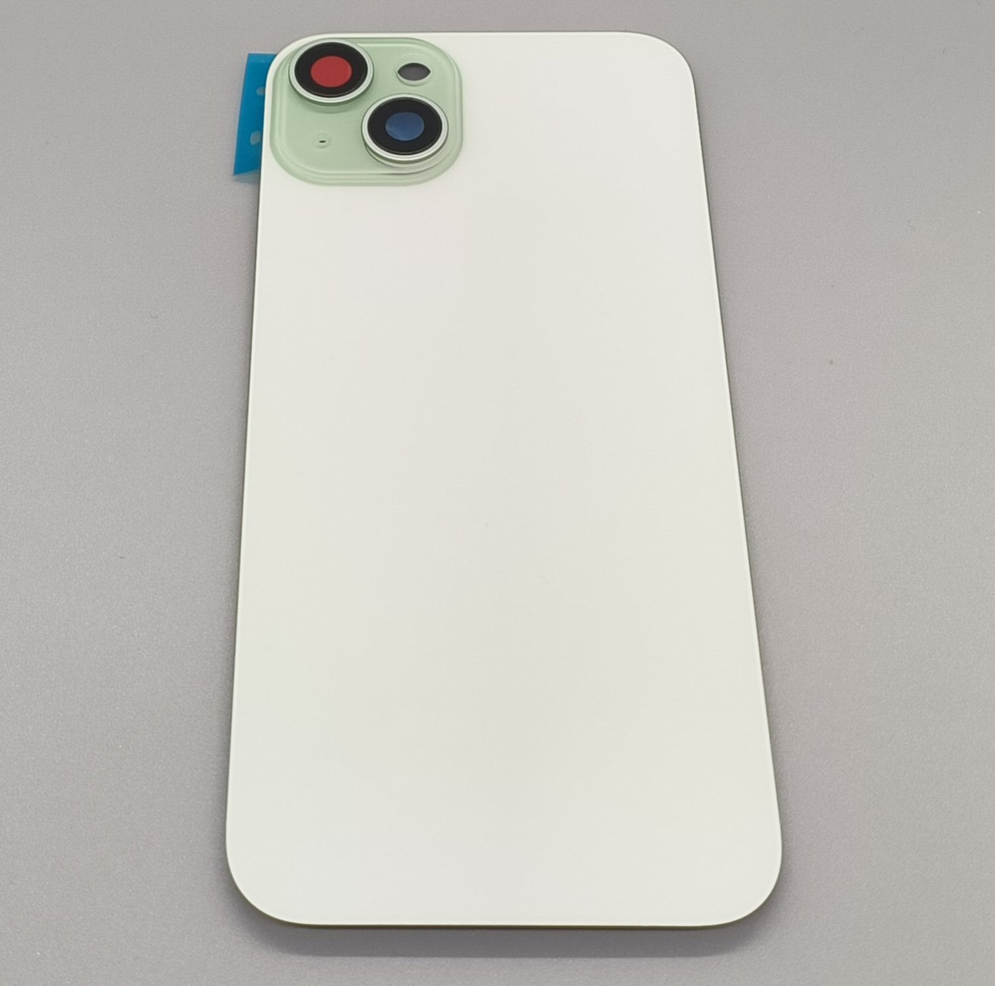 Glass Back For iPhone 15 Plus Green Battery Door Camera Lens Bezel Magnetism Ring + Metal Plate Plain Without Logo Battery FoneFunShop