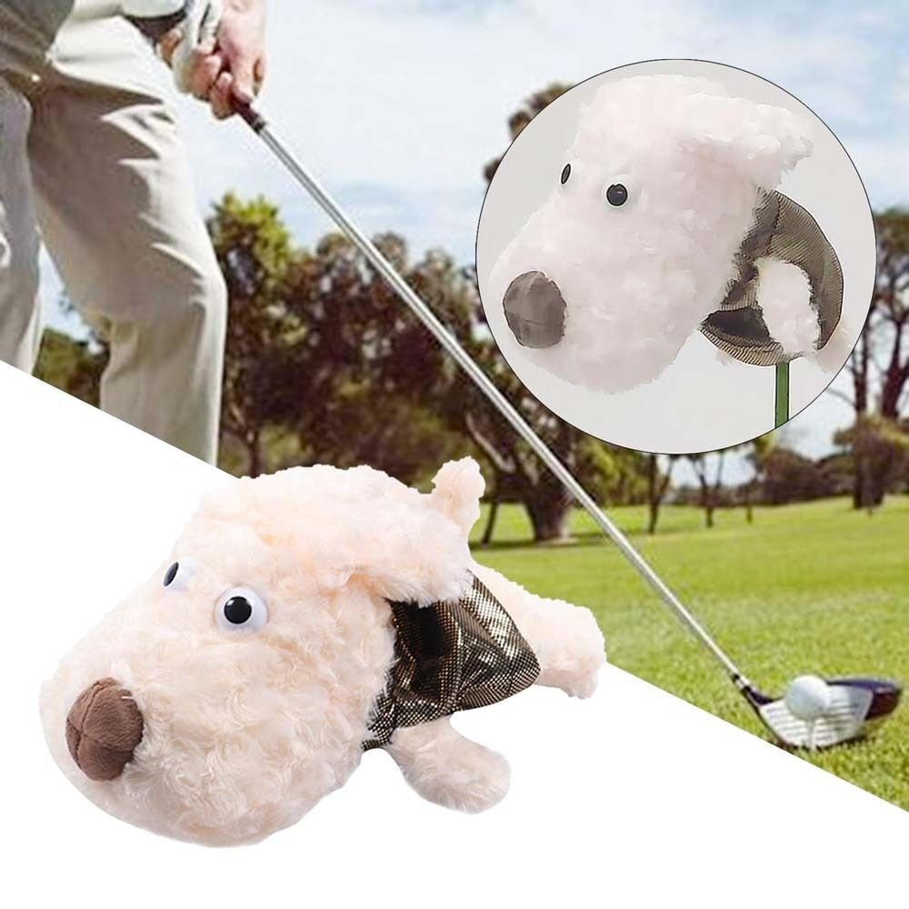 Head Cover For Driver Golf Club Wood #1 Fluffy Big Dog Golf Accessorise FoneFunShop