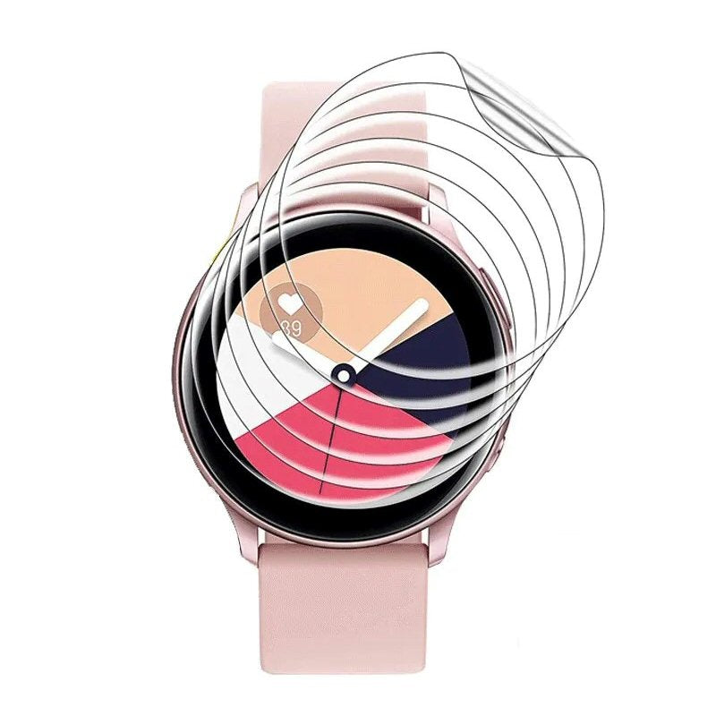 2 x Hydrogel Screen Protector Full for Samsung Galaxy Watch Series 6 5 4 3 2 Active Fit Screen Protector FoneFunShop