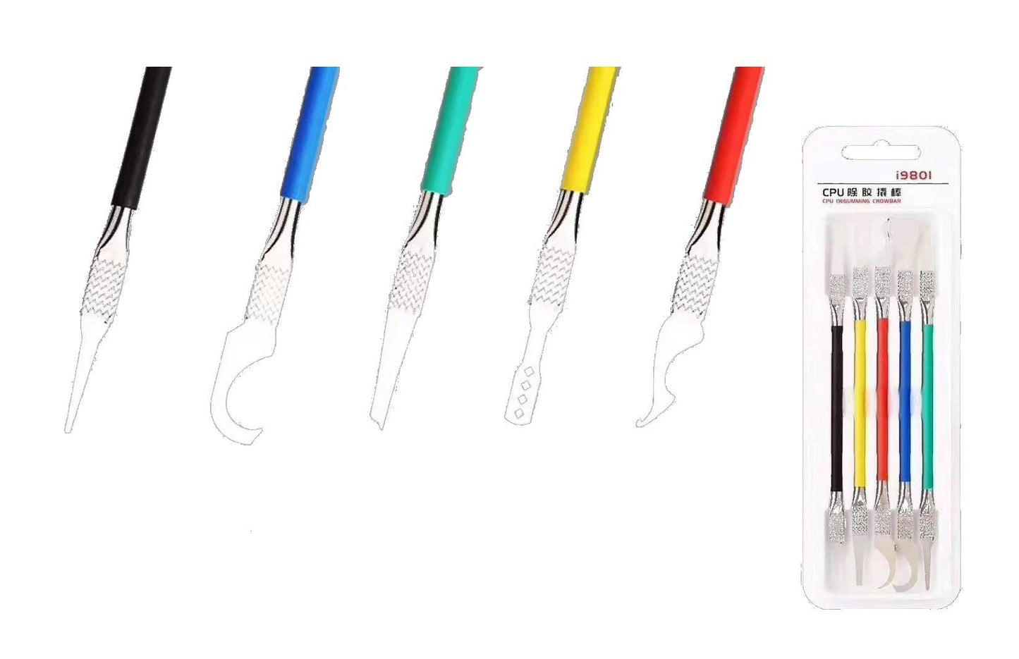 i980i 5 Piece CPU IC Chip Degumming Tool Set ic Chip FoneFunShop