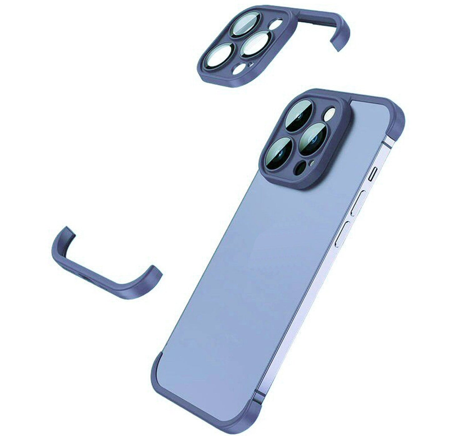 Corner Pad Protection For iPhone 15 in Blue Case Cover FoneFunShop