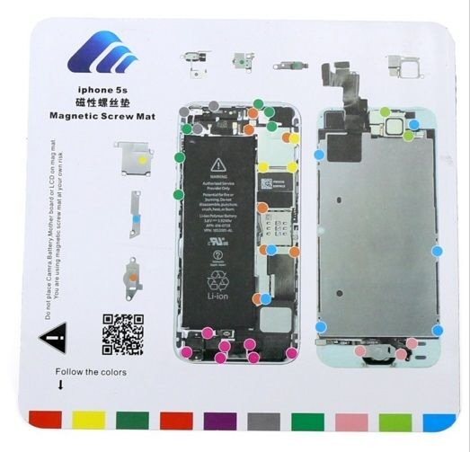 Magnetic Screw Mat For iPhone 5s Phone Repair Disassembly Guide Magnetic Screw FoneFunShop
