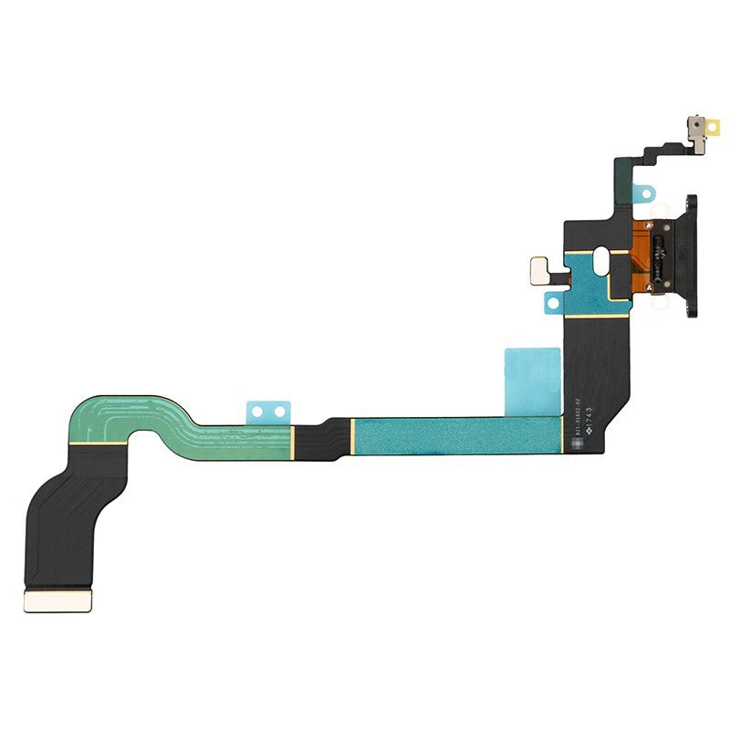 Charging Port For iPhone X Flex Black Charging Port FoneFunShop