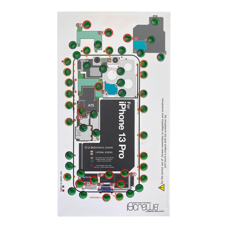 DottorPod iScrews For iPhone 13 Pro Screw Holder Tray Organiser Guide Tool DottorPod